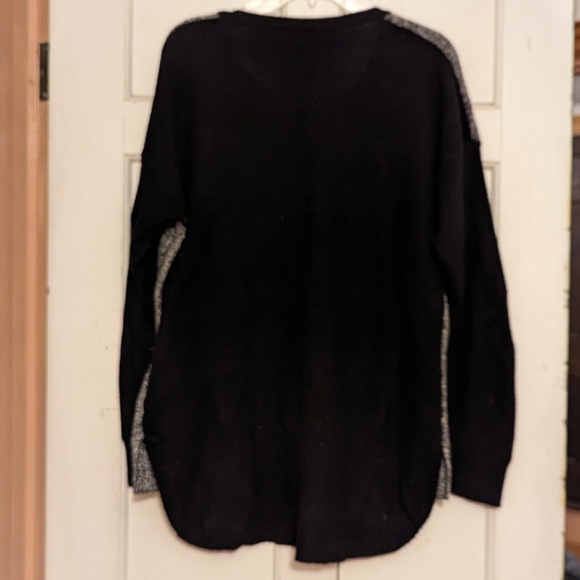 Madewell Chronicle Texture Pullover Sweater Black and Grey Colorblock Size L - Picture 10 of 14